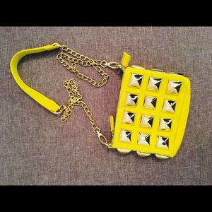 Neon Yellow Betsy Johnson Crossbody